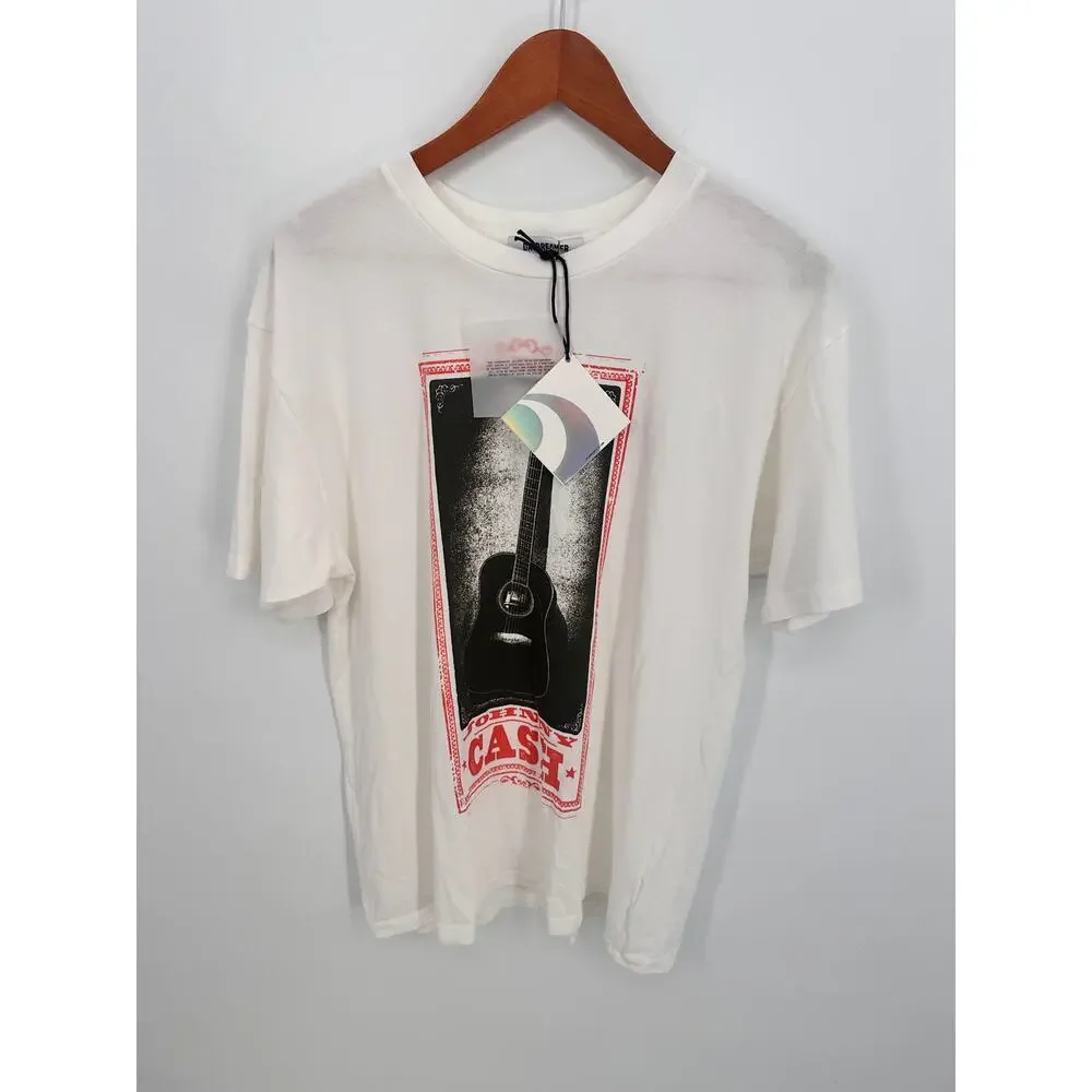 DAYDREAMER NWT Johnny Cash Guitar Weekend Graphic Tee // L - Picture 2 of 10